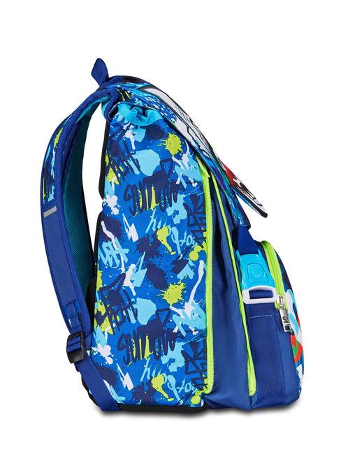 SHARKSTORY Sac &agrave; dos double Impression bleu - Sacs et accessoires Enfants