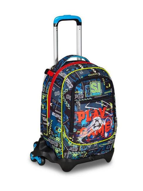 FUNNYGOAL Sac à dos trolley 3 en 1, amovible ROUGE VIF - Sacs à dos à roulettes