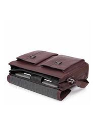 PIQUADRO ARES  Porte-documents en cuir pour ordinateur portable 15,6" - Porte Documents Travail