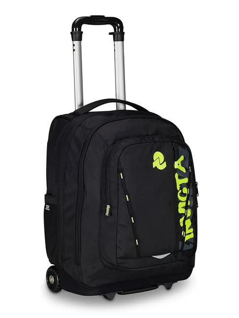 BUMP GRS CAMBIA COLORE Sac &agrave; dos trolley pour ordinateur 14" avec 2 roulettes noir jaune - Sacs &agrave; dos &agrave; roulettes