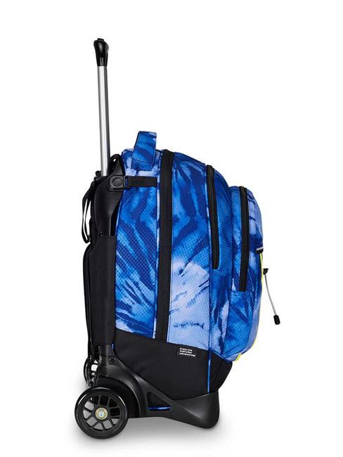 PLUS GRS FANTASY Sac &agrave; dos trolley amovible shibori bleu - Sacs &agrave; dos &agrave; roulettes