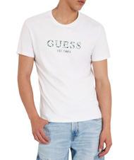 GUESS SS CN IRIDESCENT T-shirt en coton extensible blanc pur - T-shirt - 3