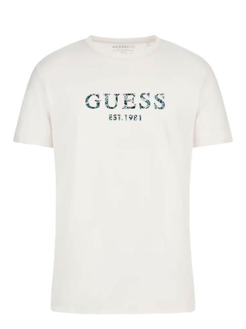 SS CN IRIDESCENT T-shirt en coton extensible blanc pur - T-shirt