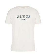GUESS SS CN IRIDESCENT T-shirt en coton extensible blanc pur - T-shirt - 4