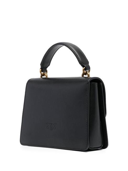 MINI LOVE BAG Sac avec poignée noir-or antique - Sacs pour Femme