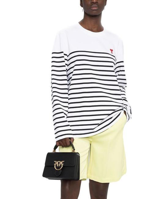 MINI LOVE BAG Sac avec poignée noir-or antique - Sacs pour Femme