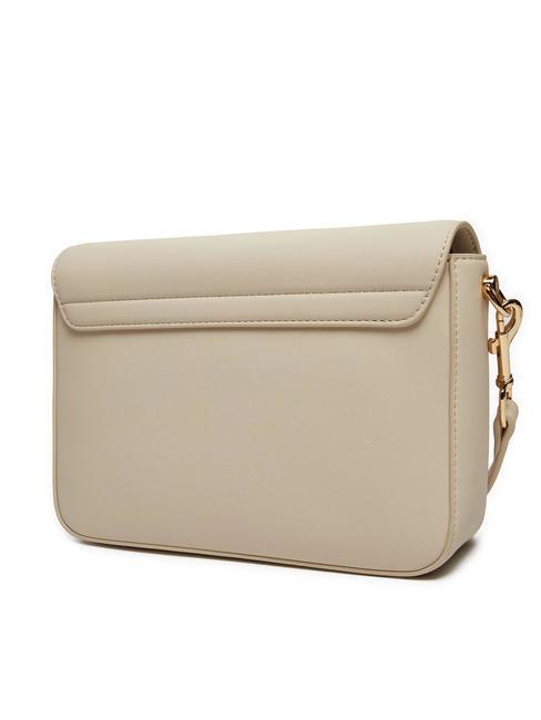 LETTERING sac d'&eacute;paule Ivoire - Sacs pour Femme