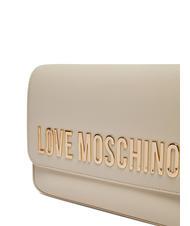 LOVE MOSCHINO LETTERING sac d'&eacute;paule Ivoire - Sacs pour Femme - 4