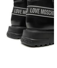 LOVE MOSCHINO SQUARE 40 Bottines Beatles en cuir Noir - Chaussures Femme - 5
