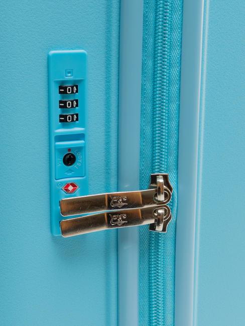 LIGHT POP 1 Chariot à bagages à main bleu d'eau - Valises cabine