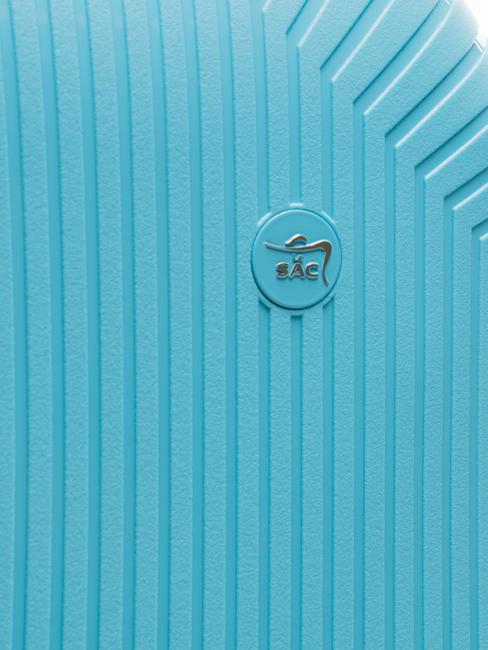 LIGHT POP 1 Chariot à bagages à main bleu d'eau - Valises cabine