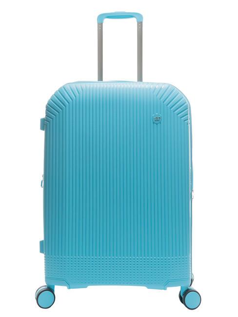 LIGHT POP 1 Ensemble chariot : cabine + moyen et grand extensible bleu d'eau - Ensemble Valises