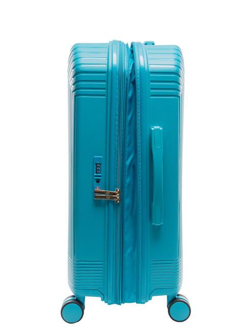 LIGHT POP 1 Ensemble chariot : cabine + moyen et grand extensible mode bleu - Ensemble Valises