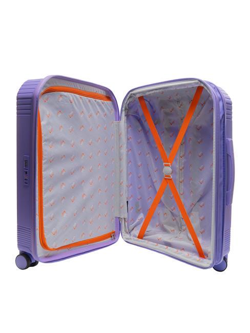 LIGHT POP 1 Ensemble chariot : cabine + moyen et grand extensible violet clair - Ensemble Valises