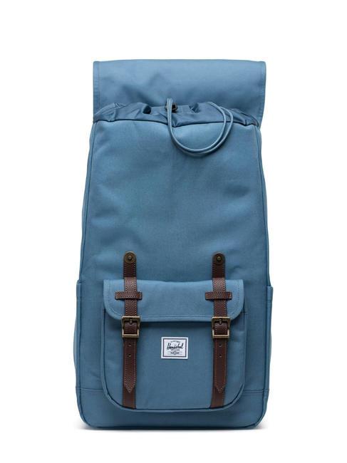 LITTLE AMERICA  Sac &agrave; dos de taille standard bleu acier - Sacs &agrave; dos pour l'&Eacute;cole & les Loisirs