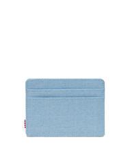 HERSCHEL CHARLIE  Porte-carte plat hachures de cloche bleue - Portefeuilles Femme - 2