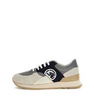GUESS FANO Baskets beige bleu orange - Chaussures Homme - 2