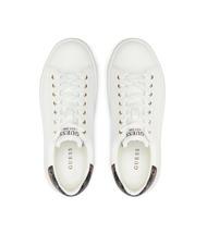 GUESS ELBINA  Baskets blanc marron - Chaussures Femme - 4