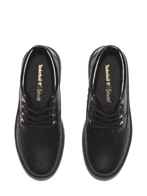 STONE STREET Bottines en cuir Jetblack - Chaussures Femme