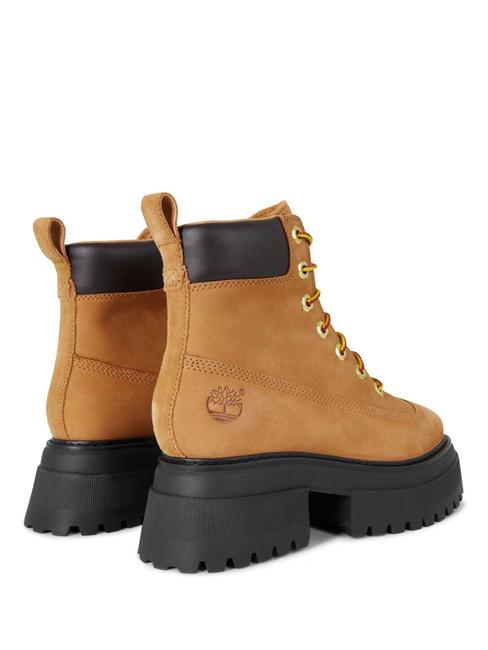 SKY 6 INCH Bottines hautes en cuir bl&eacute; - Chaussures Femme