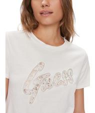 GUESS LACE T-shirt en cotton cremwhi - T-shirt - 3