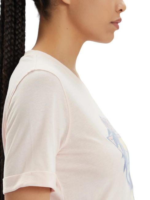 BEACH TRIANGLE T-shirt en cotton je veux &ecirc;tre rose - T-shirt