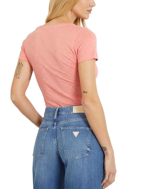 SLUBBY T-shirt &agrave; manches courtes corail p&ecirc;che - T-shirt