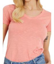 GUESS SLUBBY T-shirt &agrave; manches courtes corail p&ecirc;che - T-shirt - 3