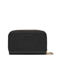 GUESS DOUBLE ZIP portefeuille imprim&eacute; Saffiano NOIR - Portefeuilles Femme - 3