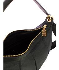 BORBONESE CROISSANT HOBO MEDIUM Sac à bandoulière, avec bandoulière noir foncé - Sacs pour Femme - 4