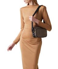 BORBONESE CAMERA CASE SMALL ECO LINE  Sac d'épaule OP / NATUREL / NOIR - Sacs pour Femme - 5