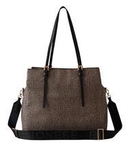 BORBONESE L'ECOLE NYLON  Sac à bandoulière, avec bandoulière OP / NATUREL / NOIR - Sacs pour Femme - 3