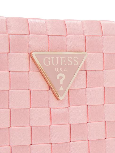 TWILLER Mini sac &agrave; bandouli&egrave;re tiss&eacute; rose p&acirc;le - Sacs pour Femme