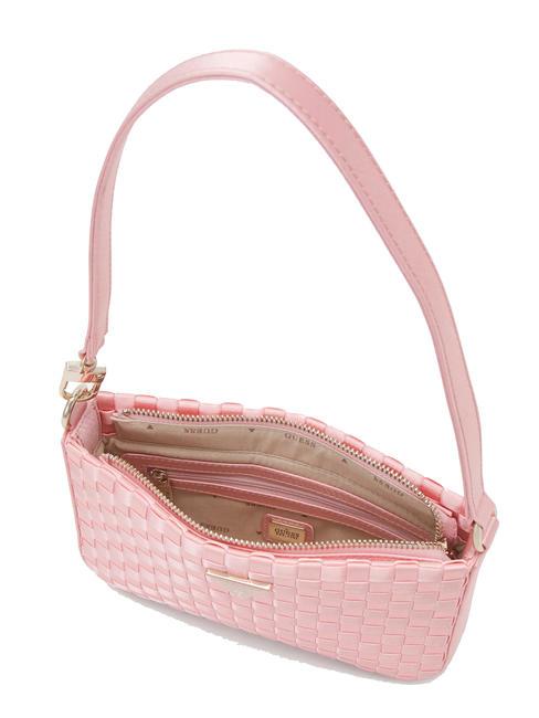 TWILLER Mini sac &agrave; bandouli&egrave;re tiss&eacute; rose p&acirc;le - Sacs pour Femme