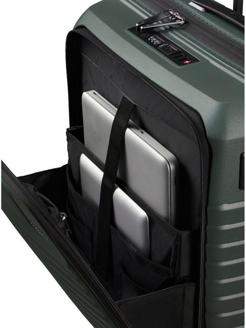 INTUO Chariot à bagages à main extensible vert olive - Valises cabine