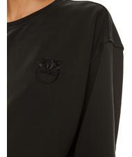 PINKO SETUP  Sweat-shirt en coton caviar noir - Sweat-shirts pour femmes - 3