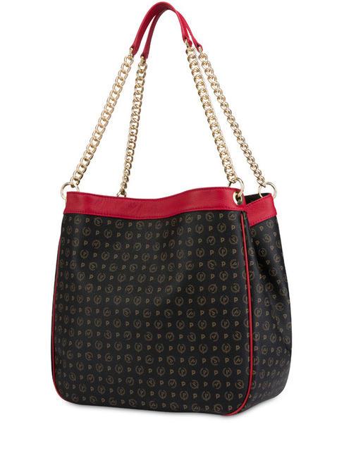 HERITAGE Sac bandouli&egrave;re, transformable laque noire - Sacs pour Femme
