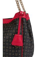 POLLINI HERITAGE Sac bandouli&egrave;re, transformable laque noire - Sacs pour Femme - 4