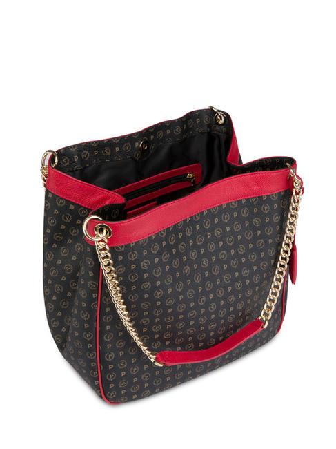 HERITAGE Sac bandouli&egrave;re, transformable laque noire - Sacs pour Femme