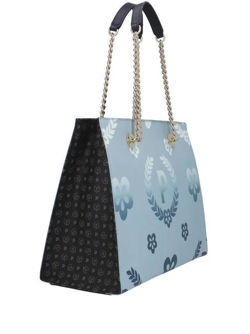 HERITAGE  Sac shopping avec imprimé intégral bleu noir - Sacs pour Femme