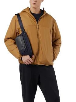 BRIEF 2 Sac banane en cuir et tissu bleu - Sacs banane