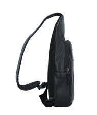 PIQUADRO URBAN Sac bandoulière en cuir noir - Sacs à dos pour ordinateur portable - 4