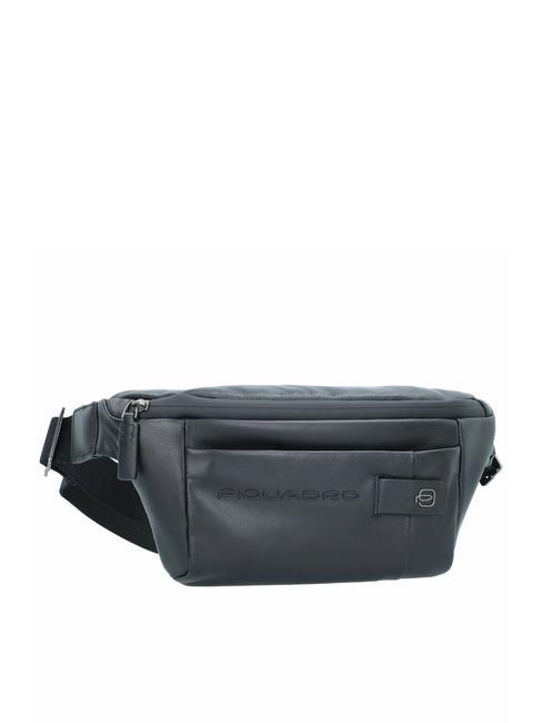 URBAN Sac banane en cuir noir - Sacs banane