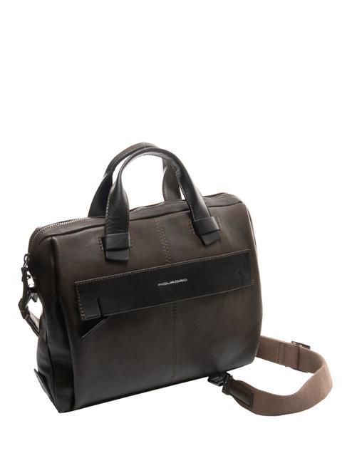 CAMPIONARIO - PYRAMID Mallette en cuir pour pc 14" VERT - Porte Documents Travail