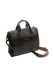 PIQUADRO CAMPIONARIO - PYRAMID Mallette en cuir pour pc 14" - Porte Documents Travail