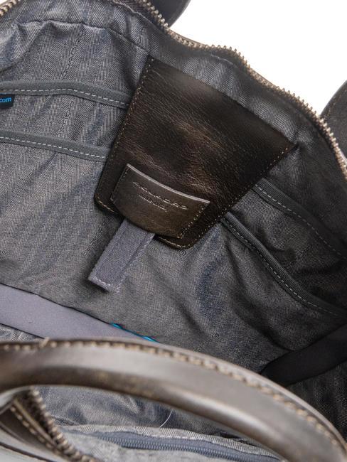 CAMPIONARIO - PYRAMID Mallette en cuir pour pc 14" VERT - Porte Documents Travail