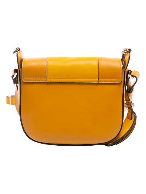 CAMPIONARIO - MUSE Sac &agrave; bandouli&egrave;re en cuir avec bandouli&egrave;re jaune - Sacs pour Femme