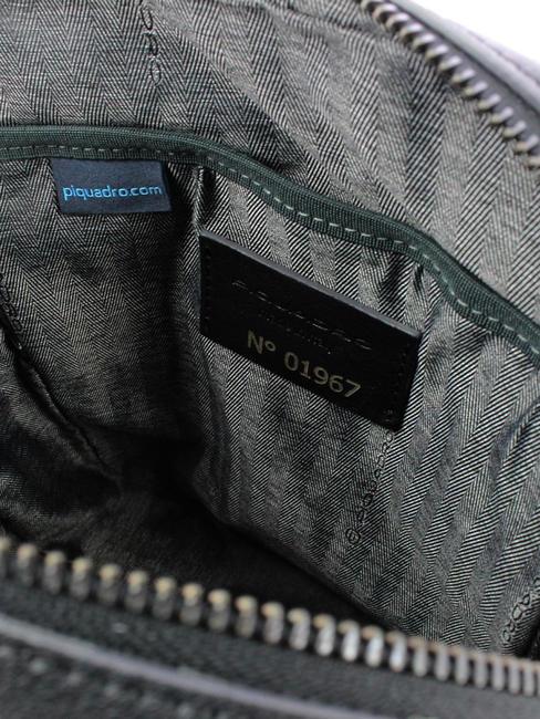 CAMPIONARIO - DAVID Sac &agrave; bandouli&egrave;re en cuir pour iPad noir - Sacs en Bandouli&egrave;res pour Homme