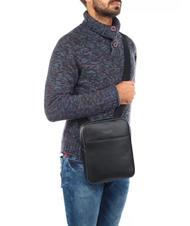 PIQUADRO CAMPIONARIO - DAVID Sac &agrave; bandouli&egrave;re en cuir pour iPad noir - Sacs en Bandouli&egrave;res pour Homme - 6