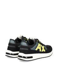 ARMANI EXCHANGE DUSSELDORF Baskets Homme noir + gris + jaune - Chaussures Homme - 3